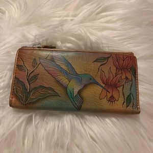 Anuschka Handpainted Leather Wallet